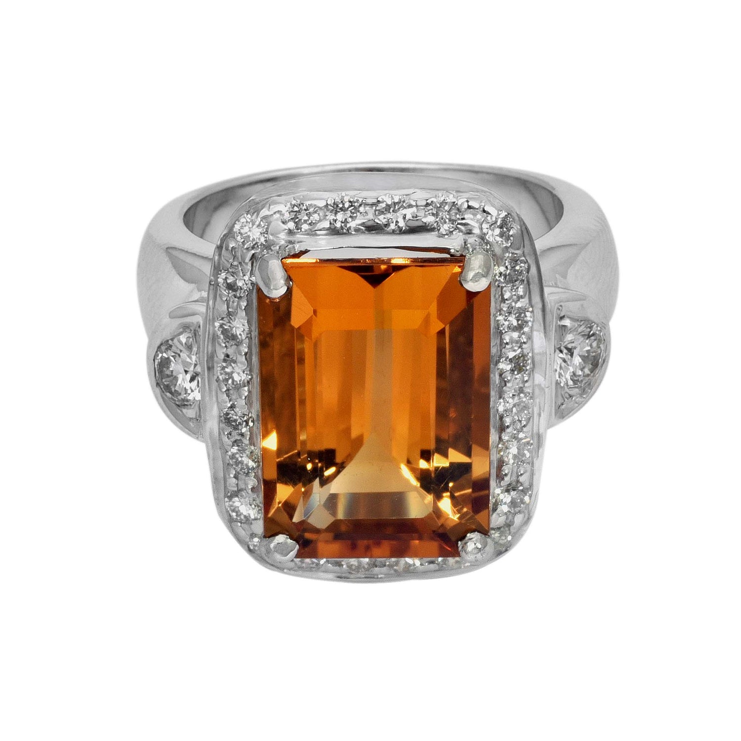 Ring- Citrine and Diamond (244IS) | Singhvi Jewels