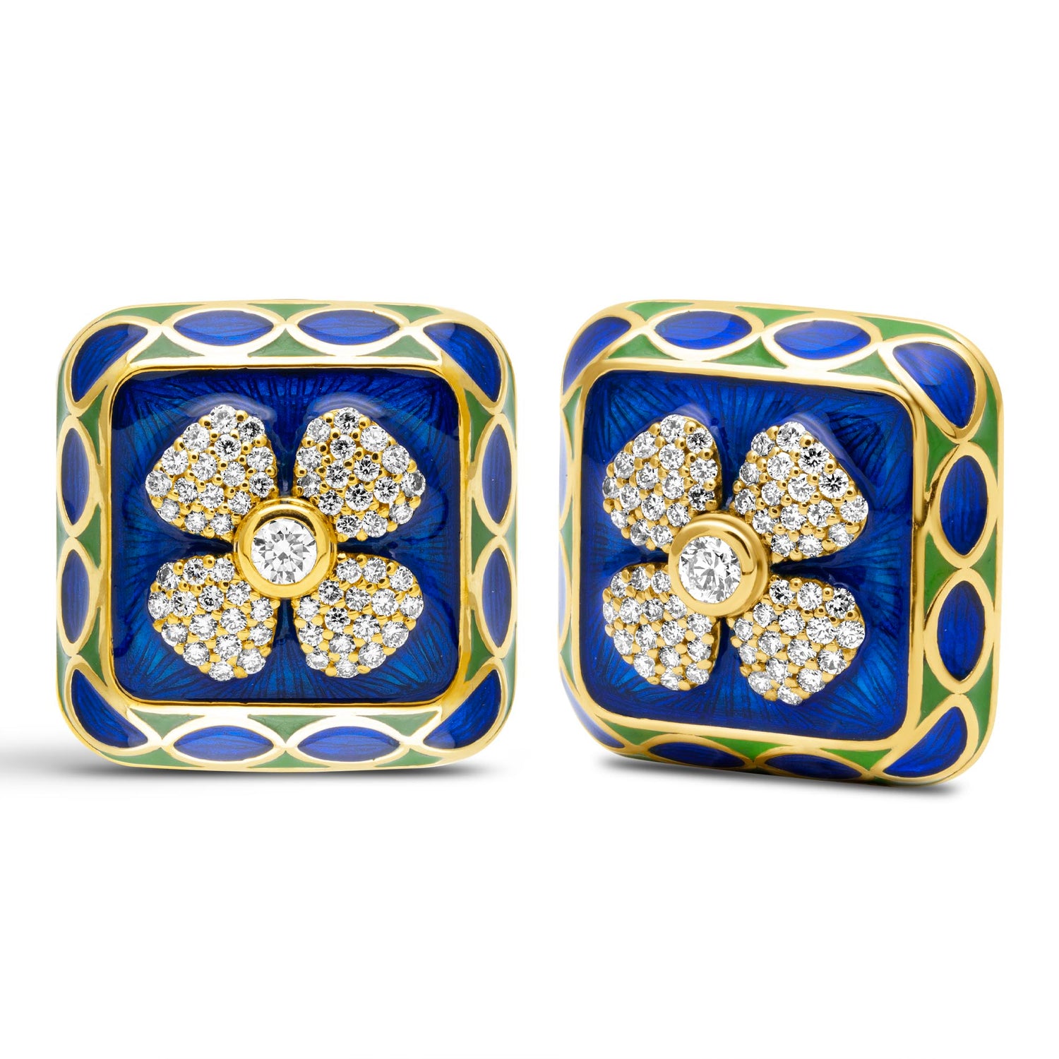 Earrings - Diamond (Enamel) (2440C)
