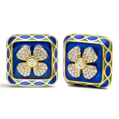 Earrings - Diamond (Enamel) (2440C)