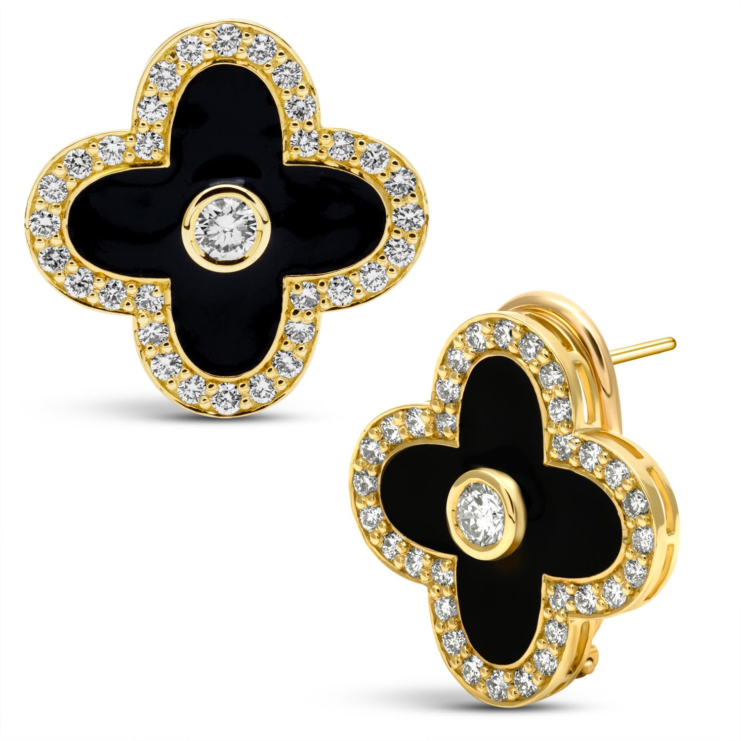 Earrings - Diamond (Enamel) (2442F)
