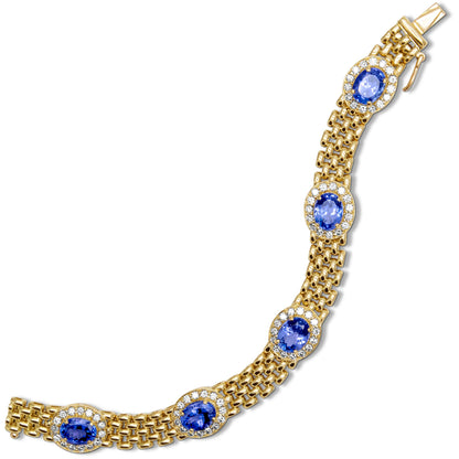 Bracelet - Tanzanite And Diamond (2448B)