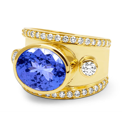 Ring - Tanzanite And Diamond