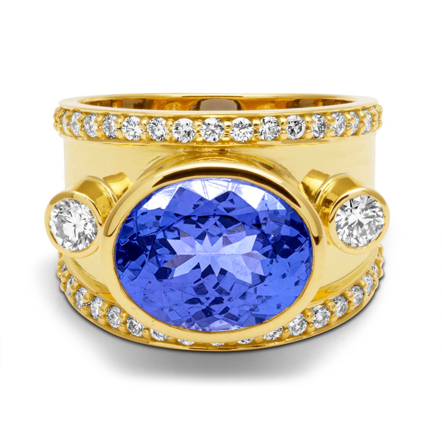 Ring - Tanzanite And Diamond (2448D)