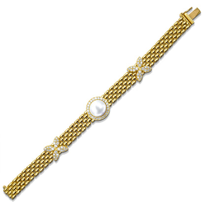 Bracelet - South Sea Pearl And Diamond