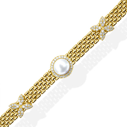 Bracelet - South Sea Pearl And Diamond
