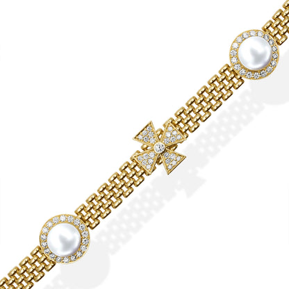 Bracelet - South Sea Pearl And Diamond