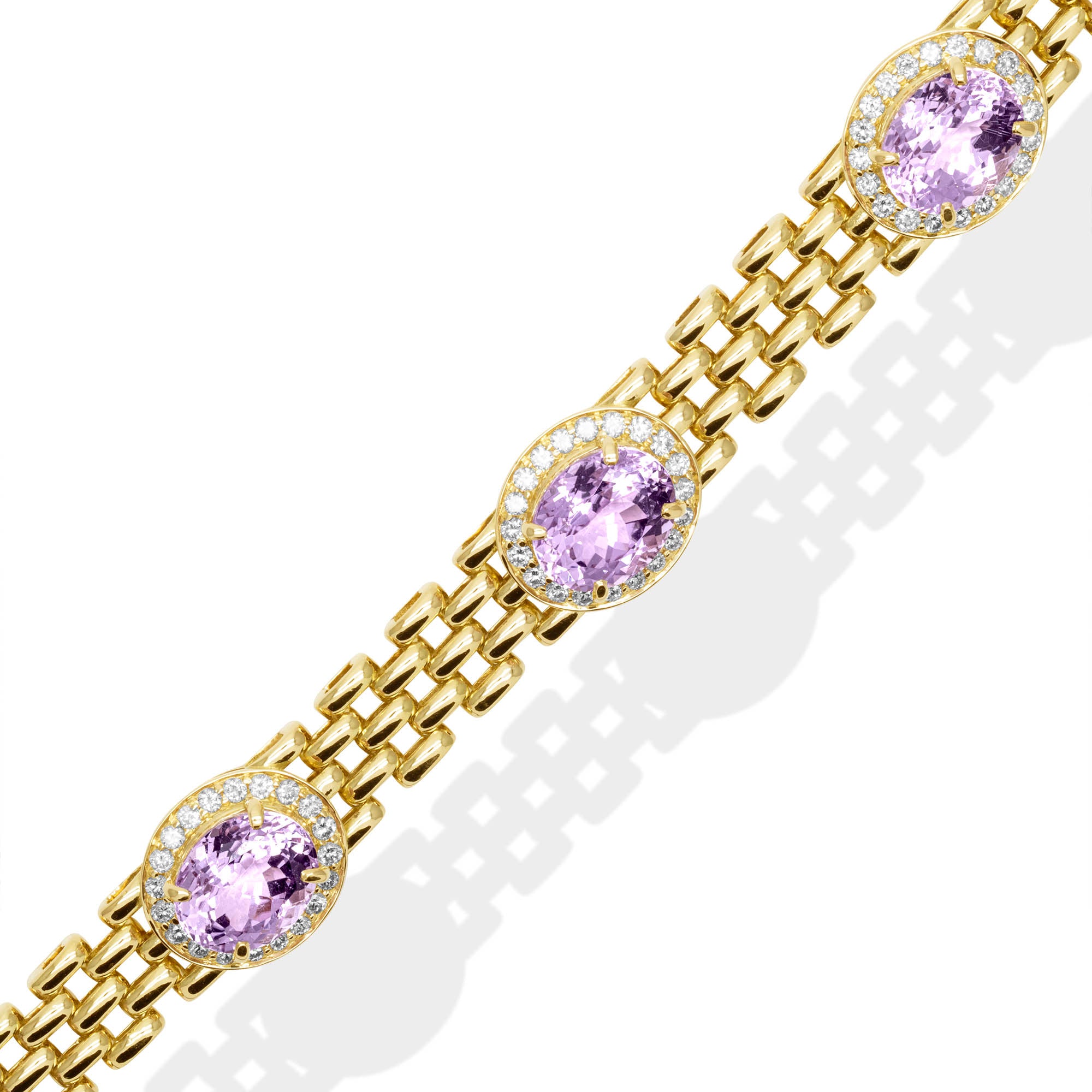 Bracelet - Kunzite And Diamond