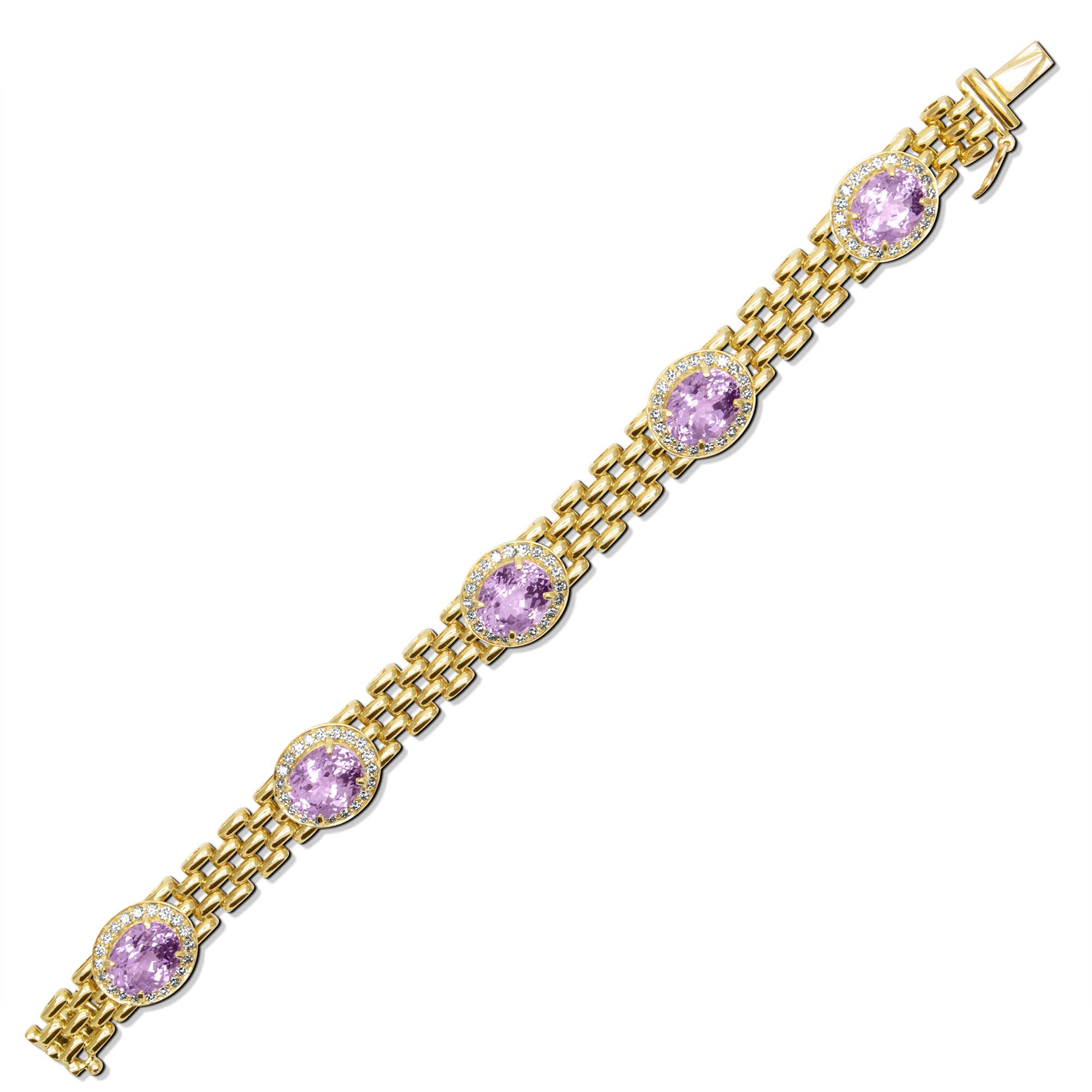 Bracelet - Kunzite And Diamond