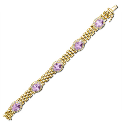Bracelet - Kunzite And Diamond (2457A)