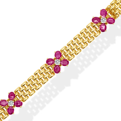 Bracelet - Ruby And Diamond (2457L)