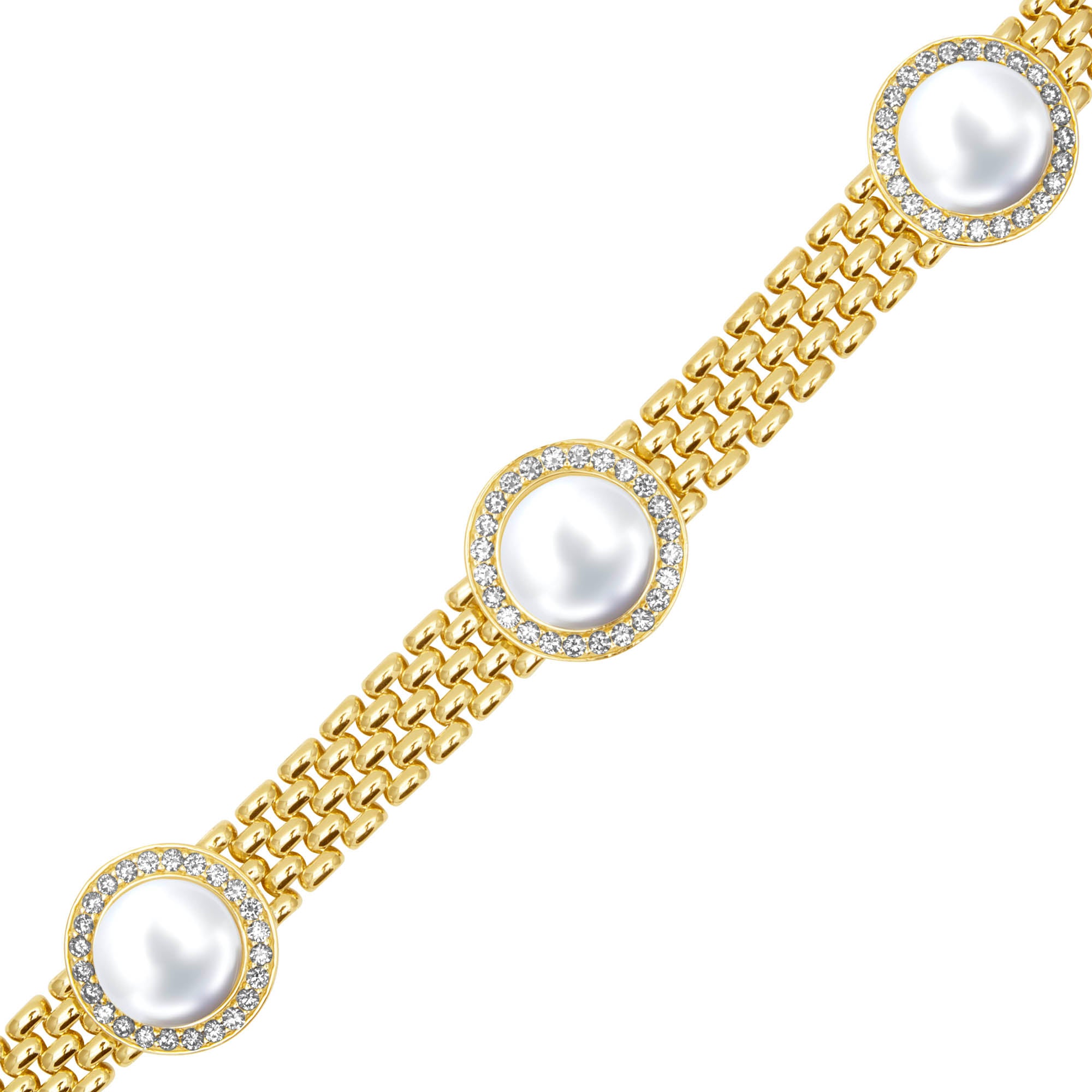 Bracelet - South Sea Pearl And Diamond (2458E)