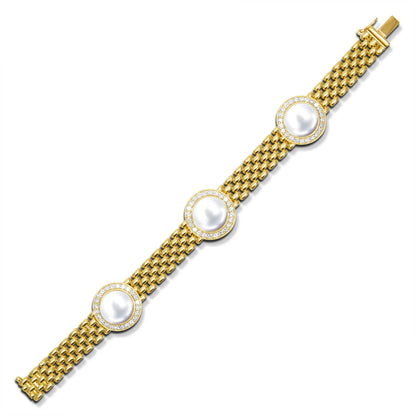 Bracelet - South Sea Pearl And Diamond (2458E)