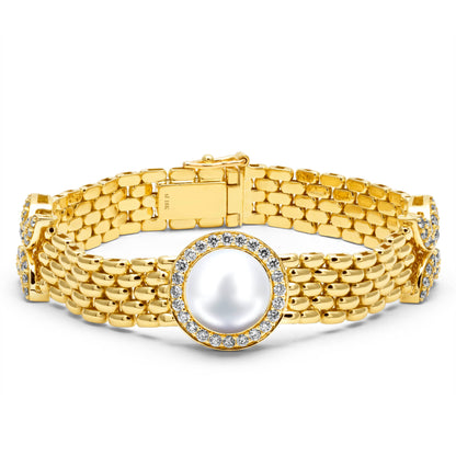 Bracelet - South Sea Pearl And Diamond | Singhvi Jewels