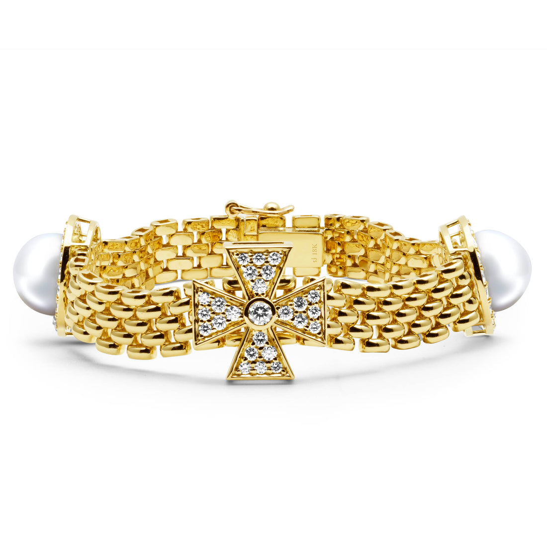 Bracelet - South Sea Pearl And Diamond | Singhvi Jewels