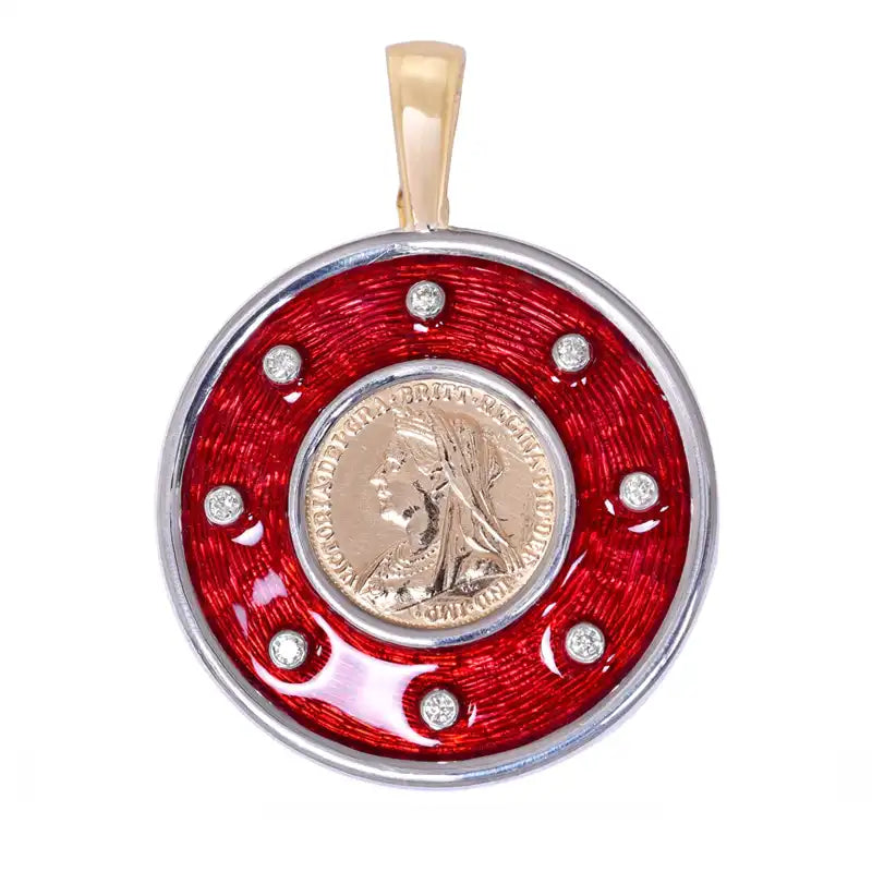 Pendant - Diamond (Enamel) | Singhvi Jewels