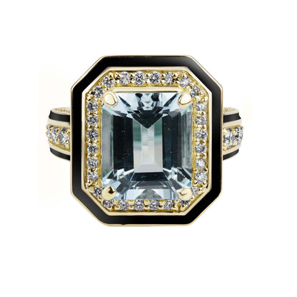 Ring - Aquamarine and Diamond | Singhvi Jewels