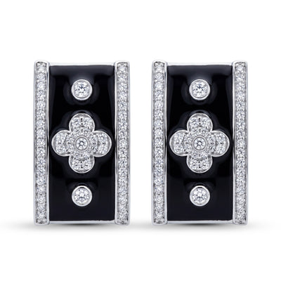 Earrings - Diamond (Enamel) (342GS)