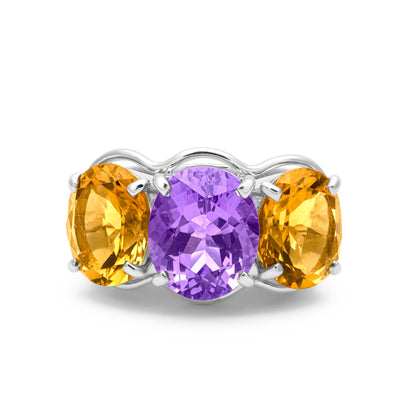 Ring - Amethyst And Citrine (339GS)
