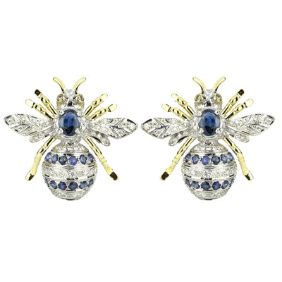 Repair - Earrings - Blue Sapphire & Diamond (45CM)