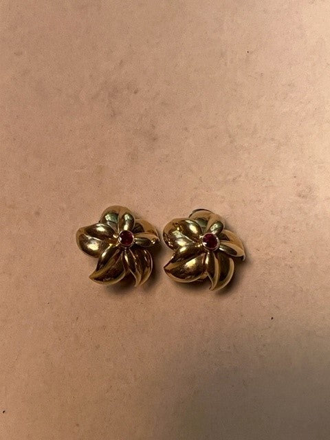 Repair - Earrings - Ruby in 18K Gold (1135A)