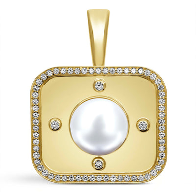 Pendant - Freshwater Pearl And Diamond