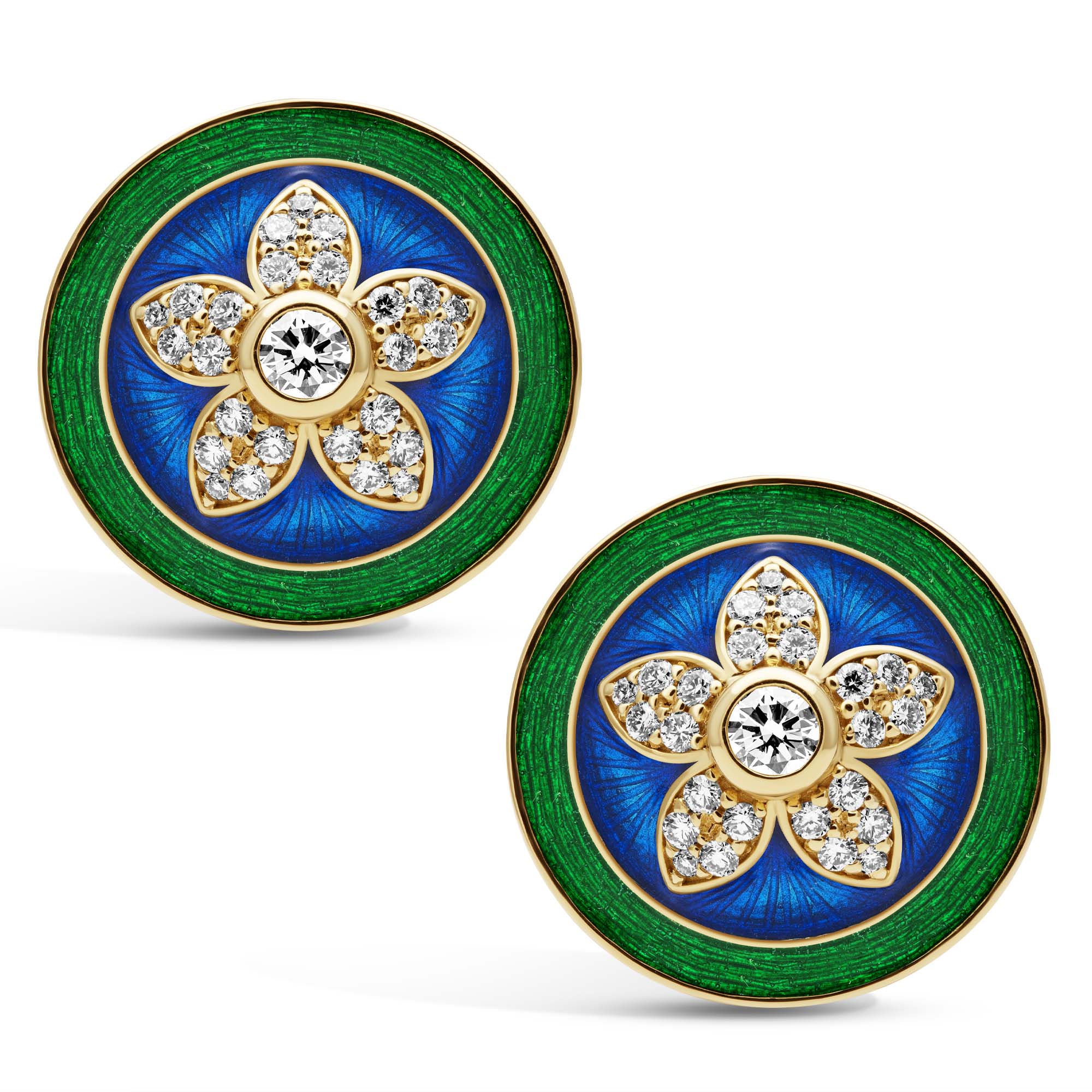Earrings - Diamond (Enamel) (2418E) | Singhvi Jewels