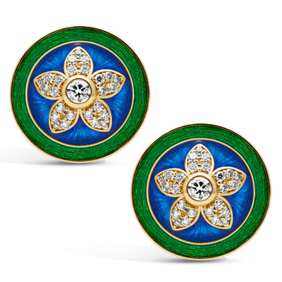 Earrings - Diamond (Enamel) (2418E)