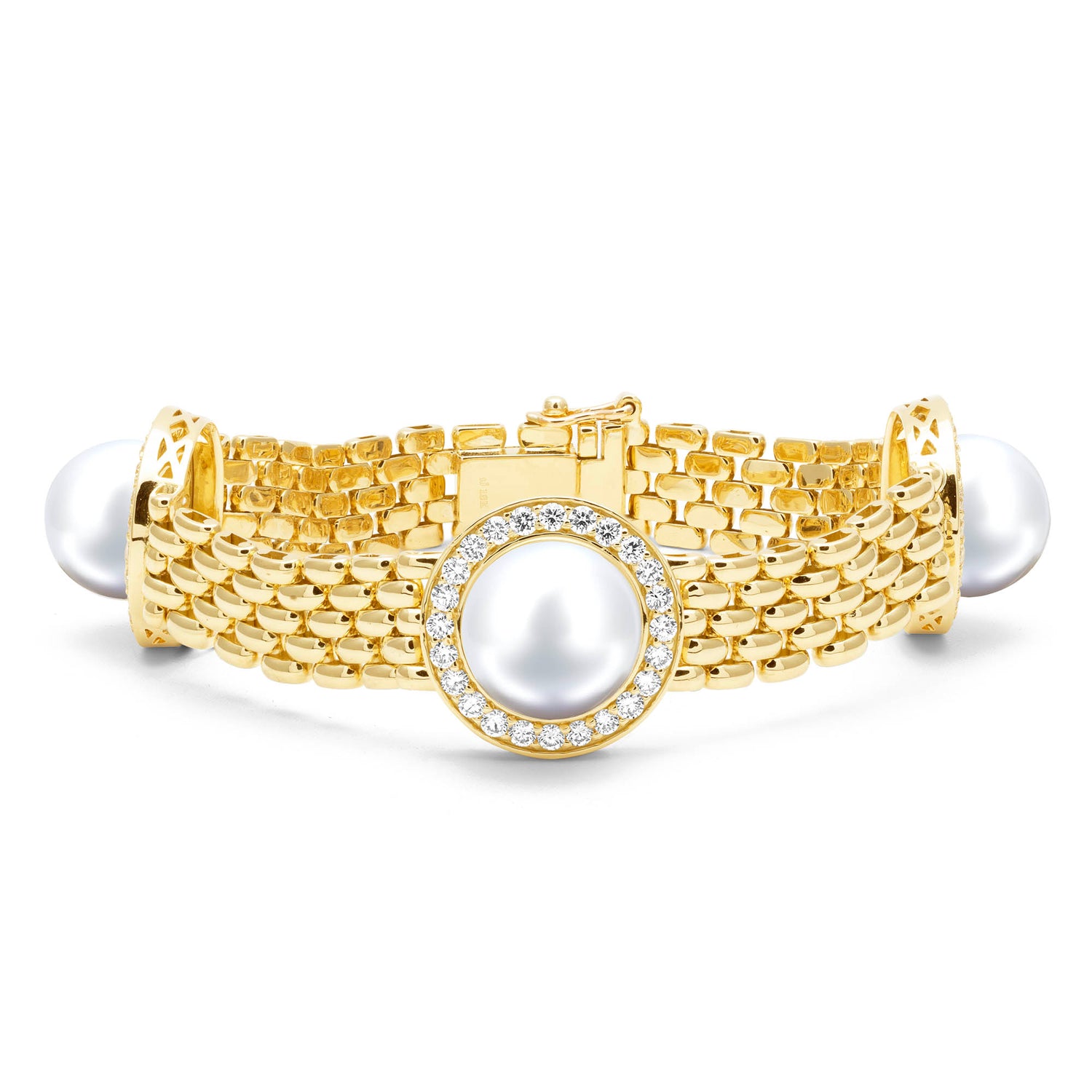 Bracelet - South Sea Pearl And Diamond | Singhvi Jewels