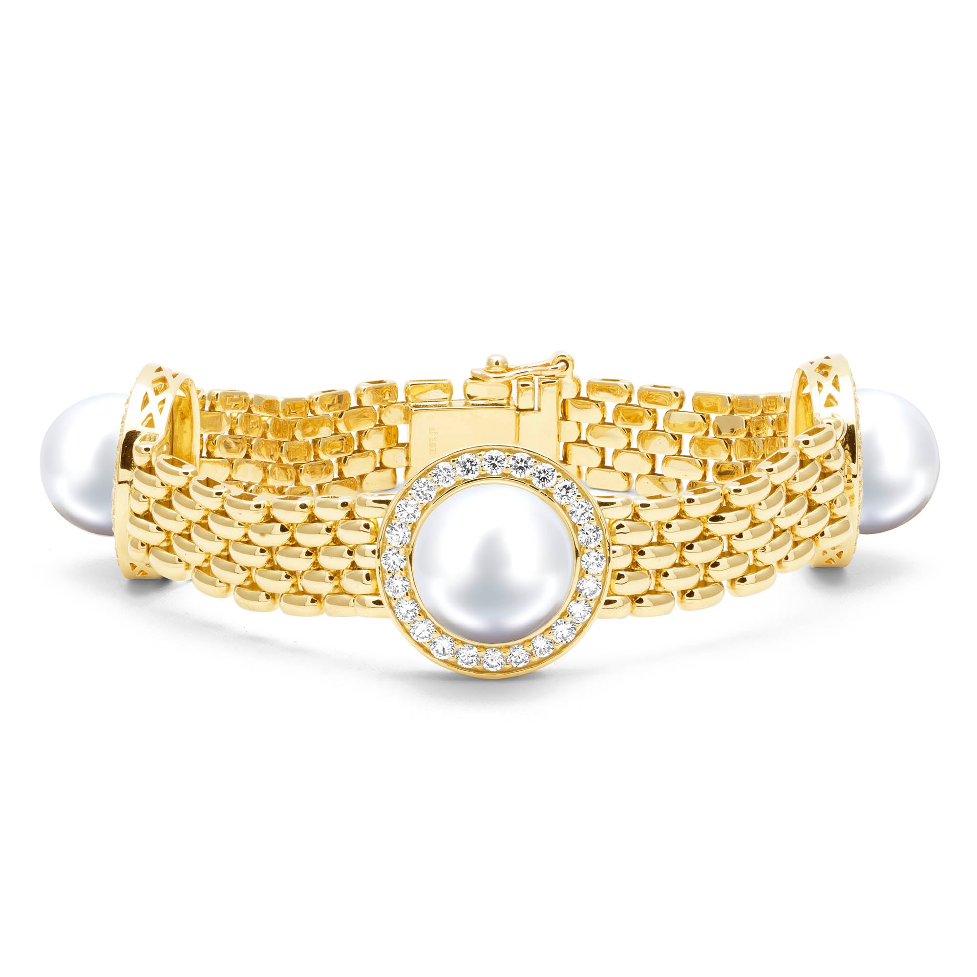 Bracelet - South Sea Pearl And Diamond | Singhvi Jewels