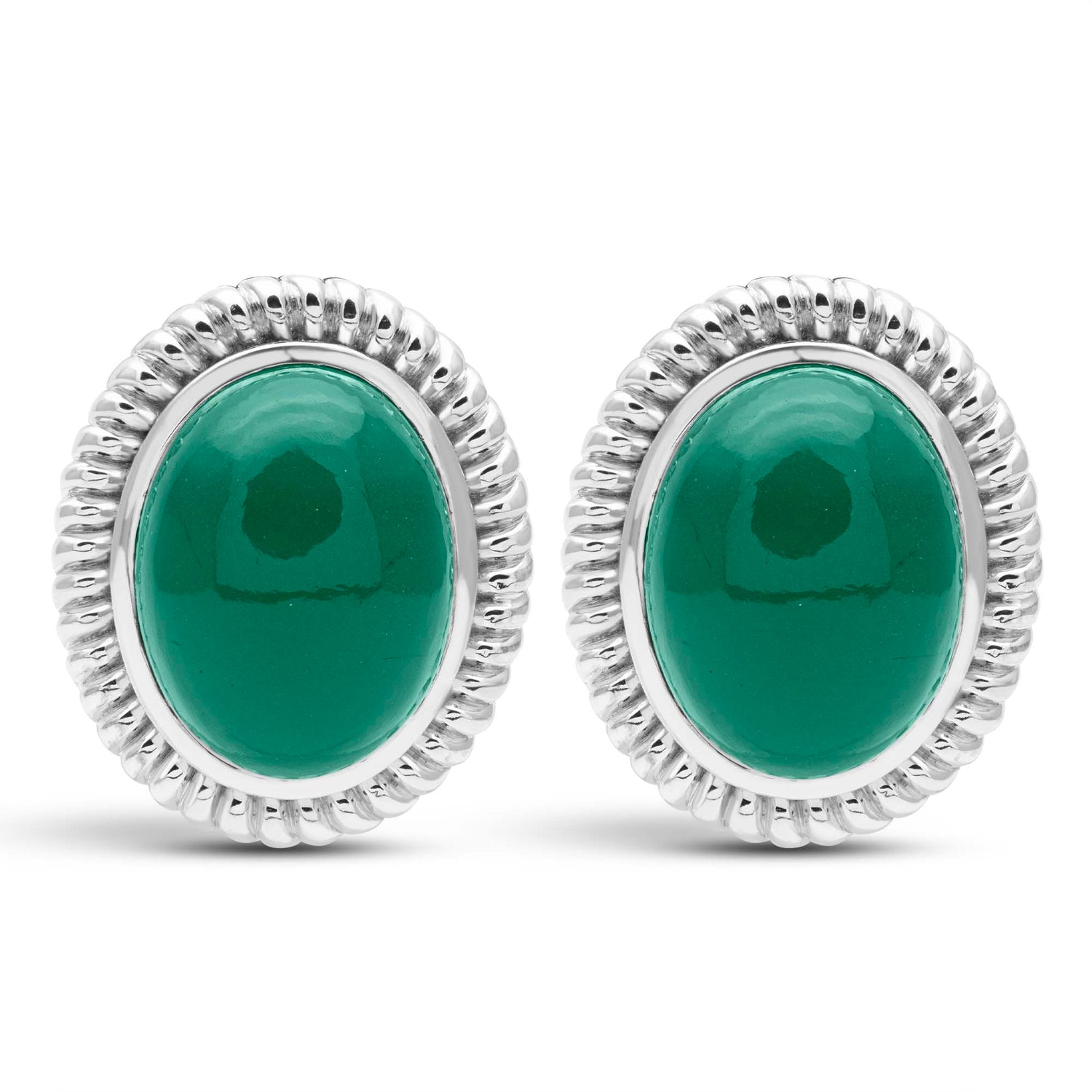 Earrings - Green Onyx | Singhvi Jewels