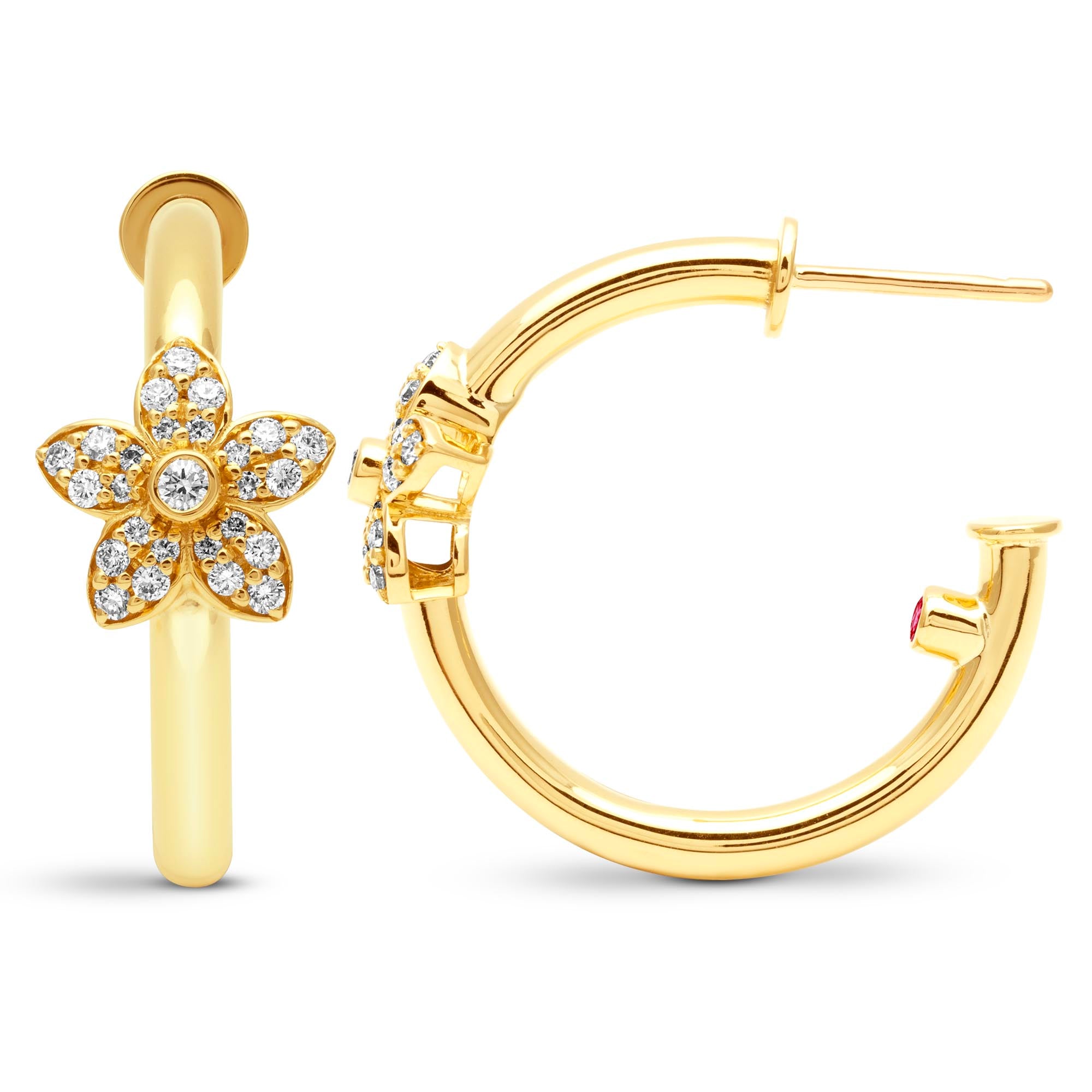 Earrings - Ruby And Diamond | Singhvi Jewels