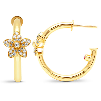 Earrings - Ruby And Diamond | Singhvi Jewels