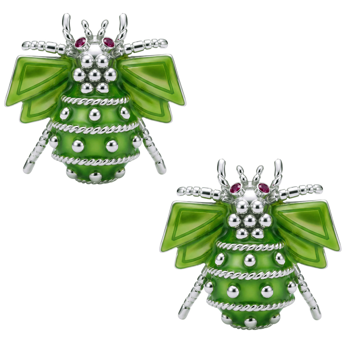 Earrings - Ruby (Enamel) | Singhvi Jewels