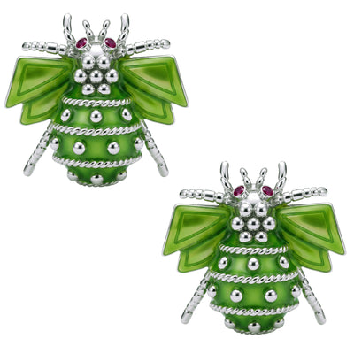 Earrings - Ruby (Enamel)