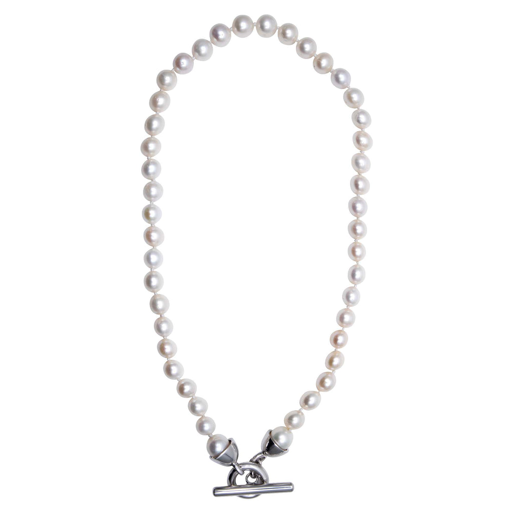 Toggle Necklace - Fresh Water Pearls