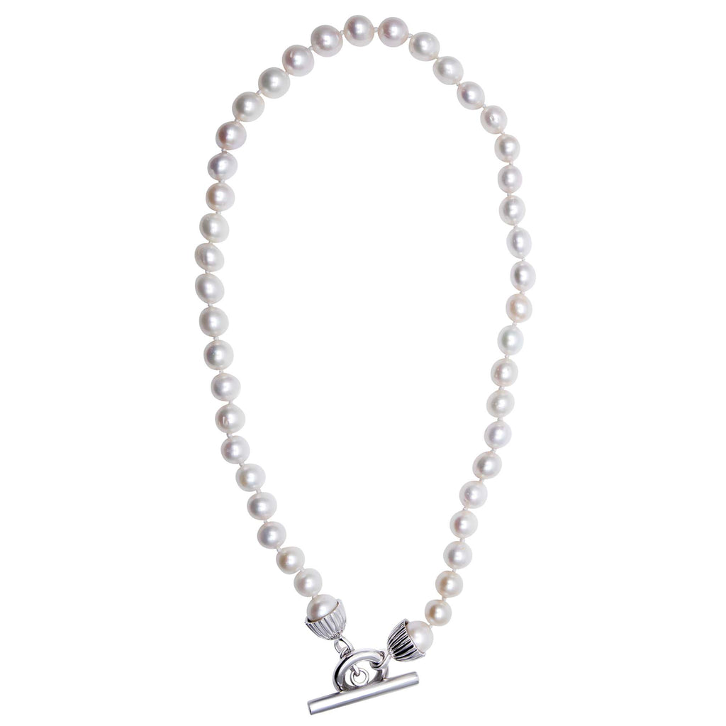 Toggle Necklace - Fresh Water Pearls