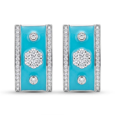 Earrings - Diamond (Enamel) (344CS)