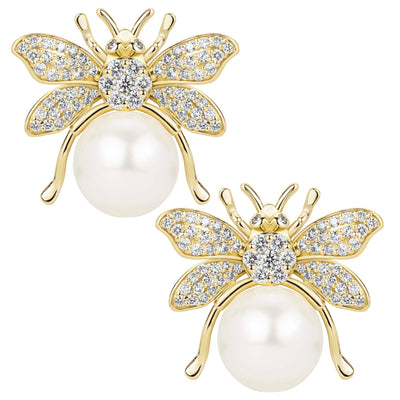 Earrings - Freshwater Pearl And Diamond
