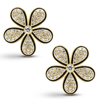 Earrings - Diamond (Enamel) (2437B) | Singhvi Jewels