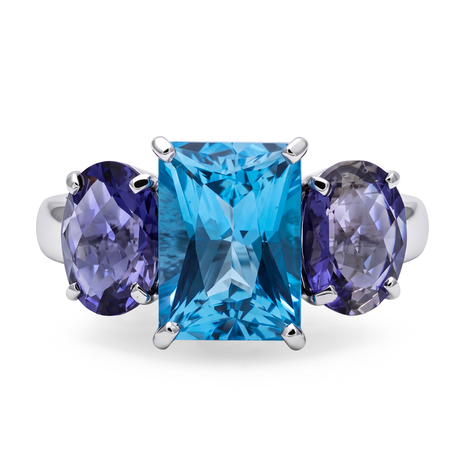 Ring - Blue Topaz And Iolite | Singhvi Jewels
