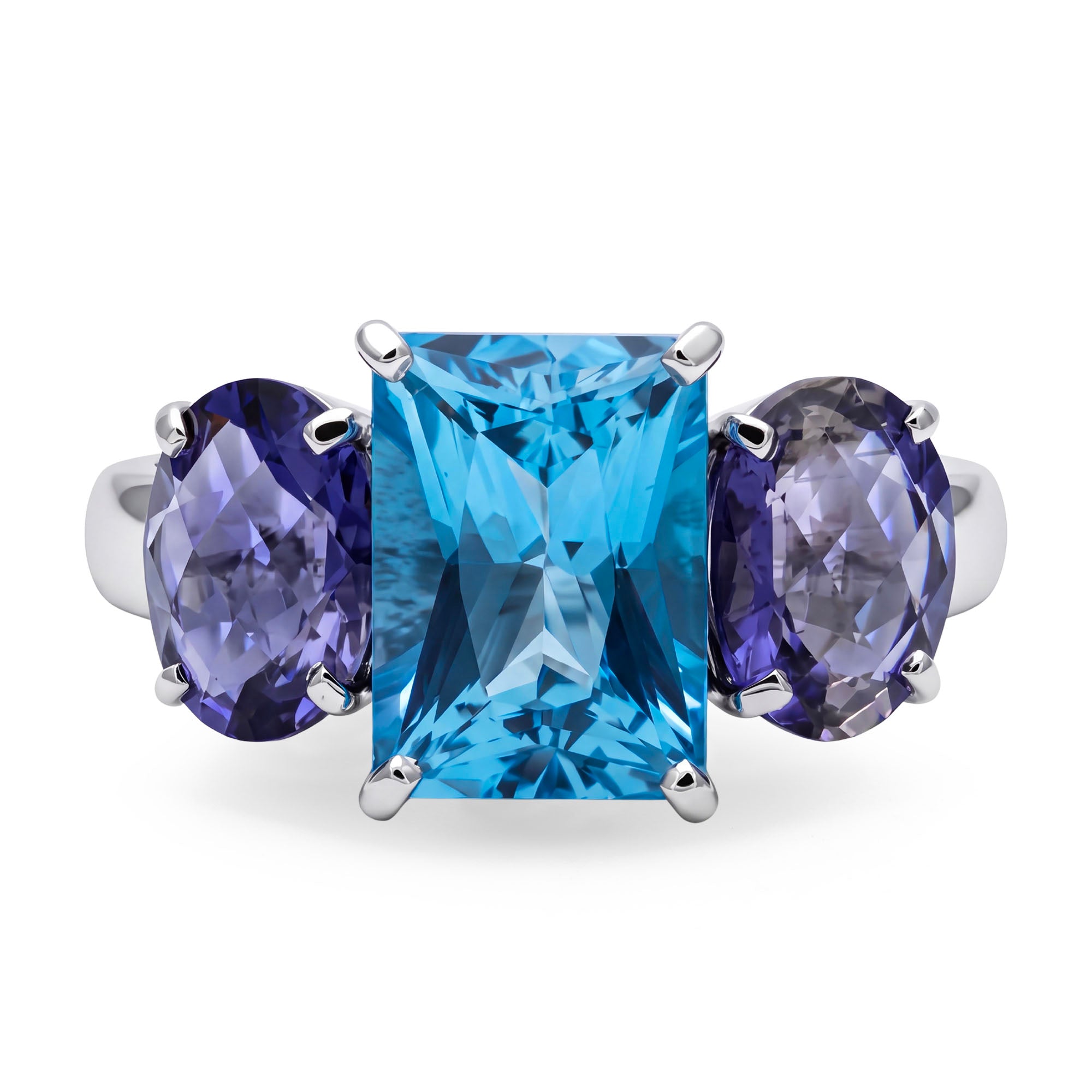Ring - Blue Topaz And Iolite | Singhvi Jewels