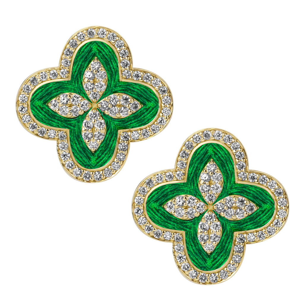 Earrings - Diamond (enamel)