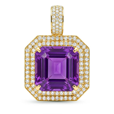Pendant - Amethyst And Diamond