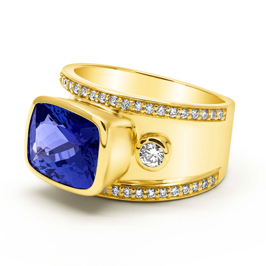 Ring - Tanzanite And Diamond | Singhvi Jewels