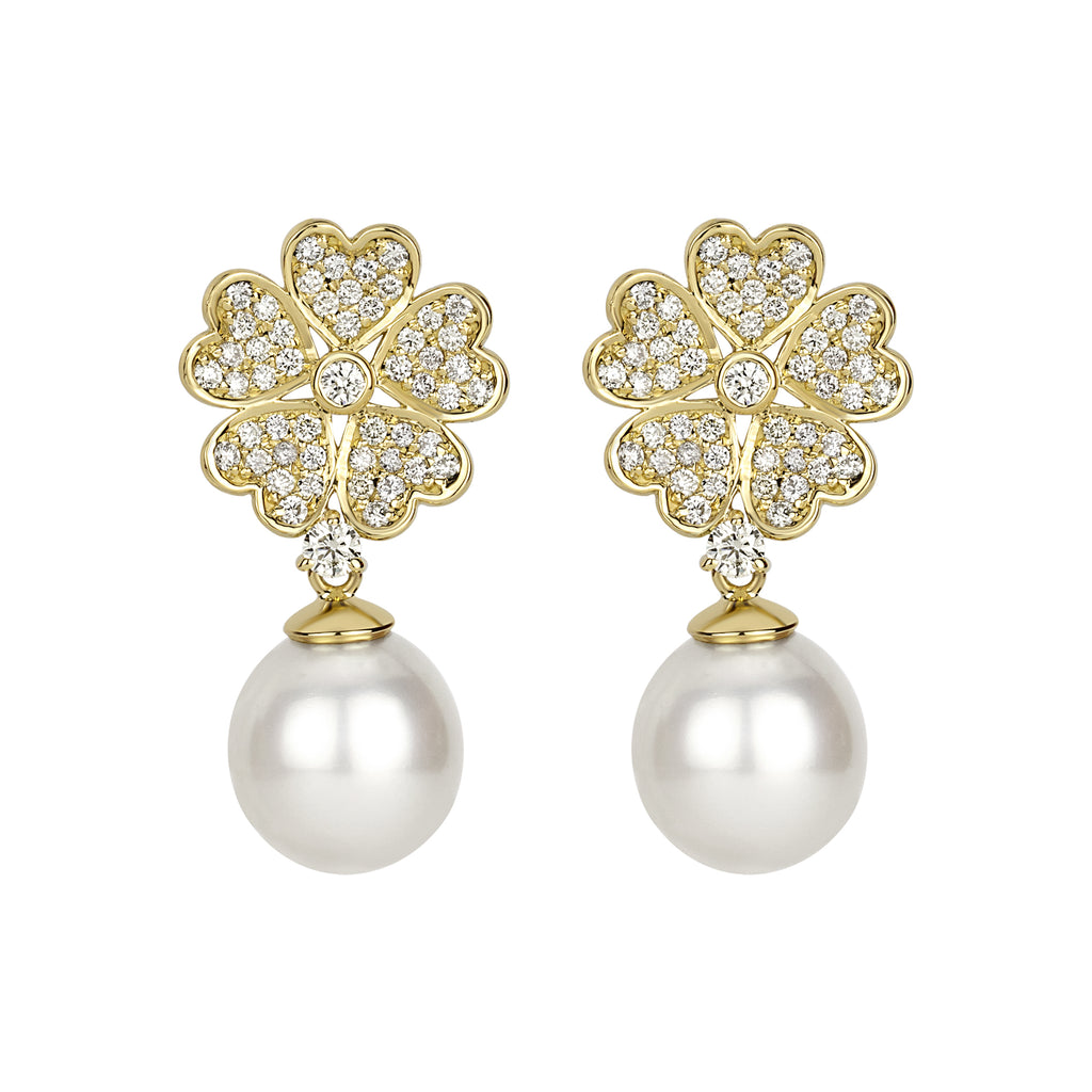 Repair - Earrings - South Sea Pearl and Diamond (2339F)