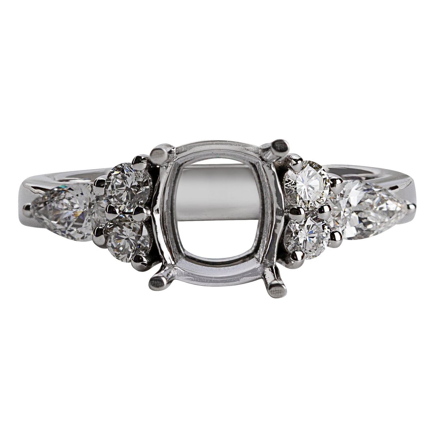 Repair - Ring - Pink Sapphire &amp; Diamond in 18K White Gold | Singhvi Jewels