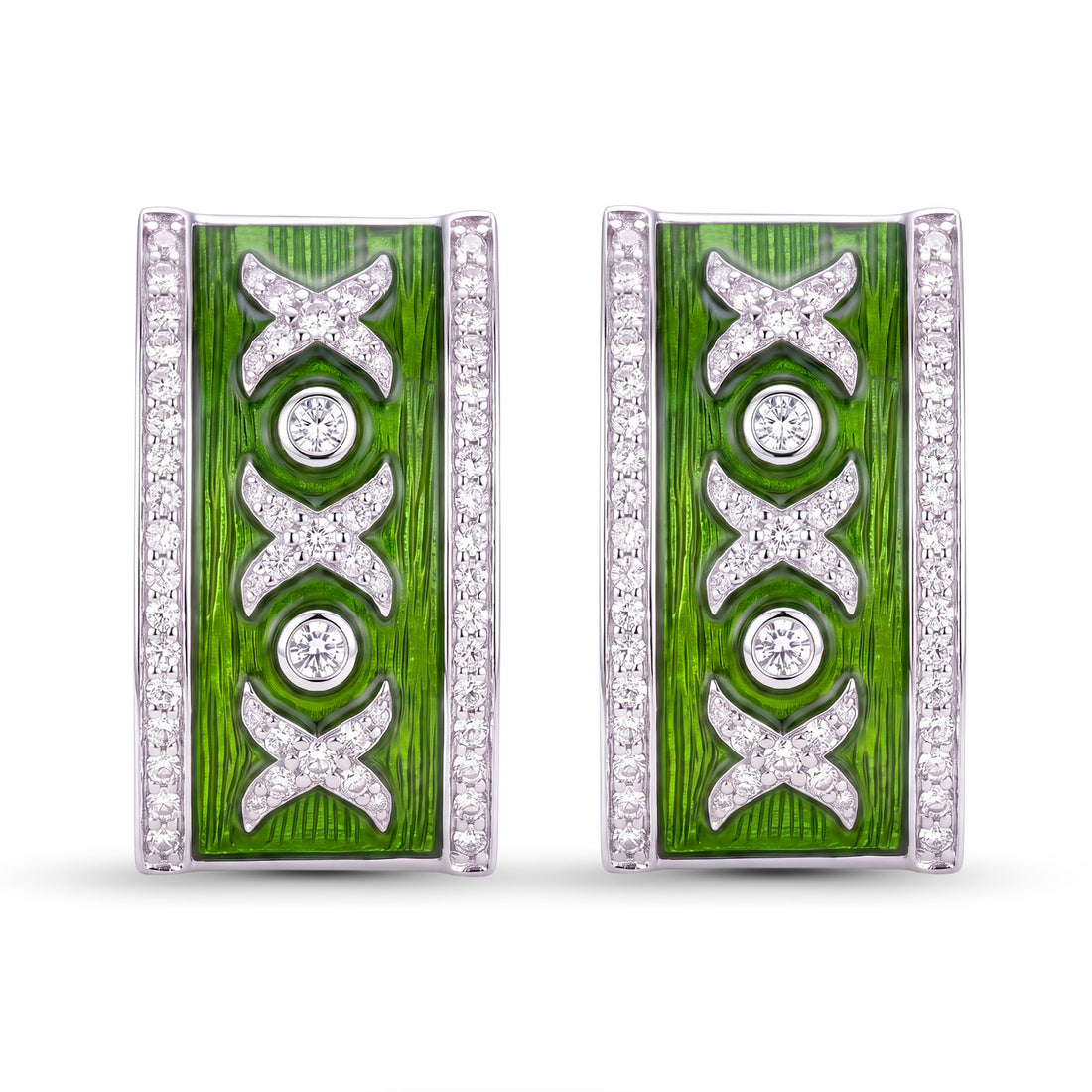 Earrings - Diamond (Enamel) | Singhvi Jewels