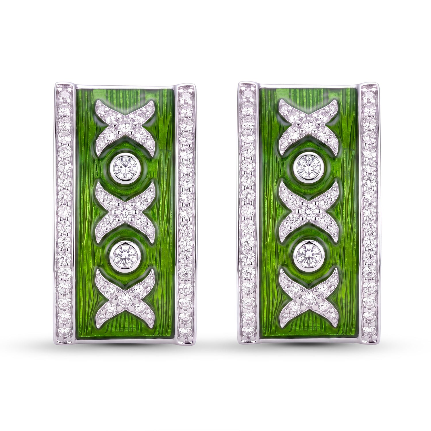 Earrings - Diamond (Enamel) | Singhvi Jewels