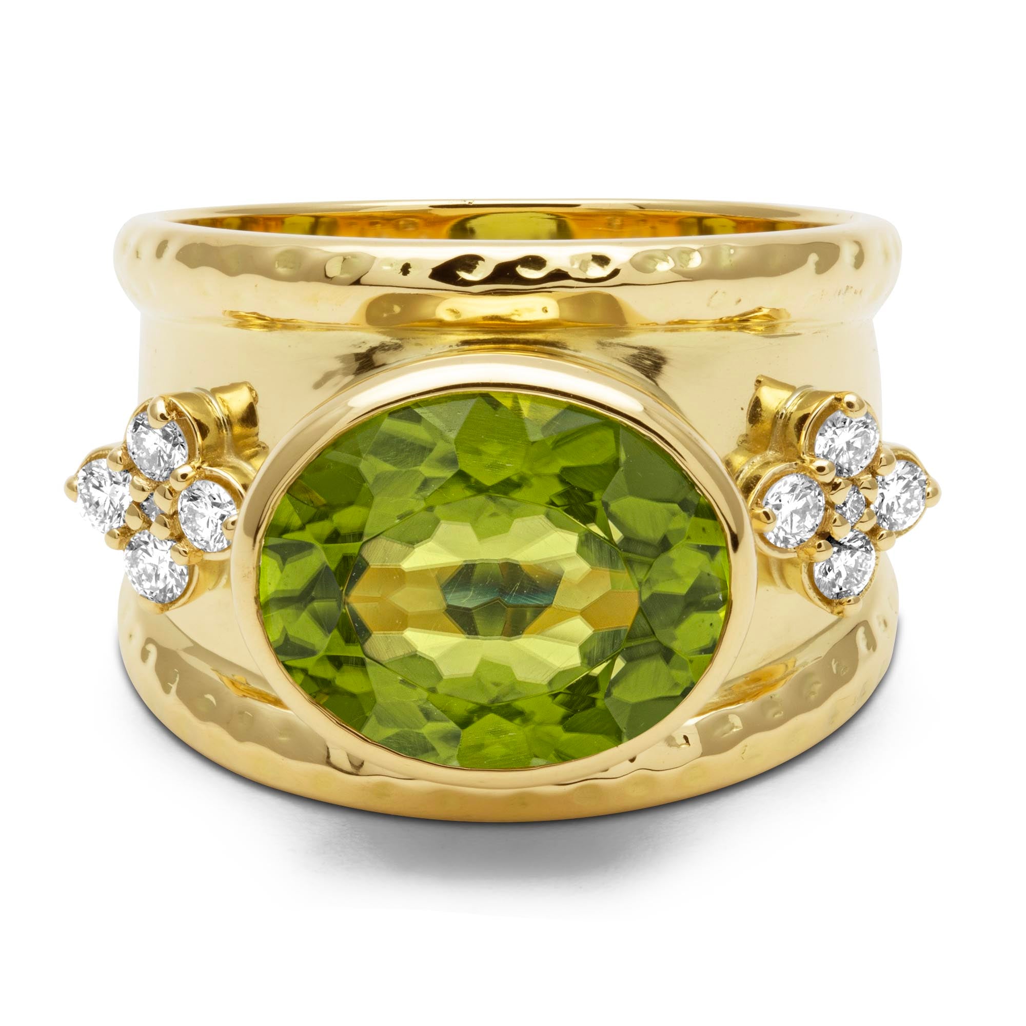 Ring - Peridot And Diamond | Singhvi Jewels