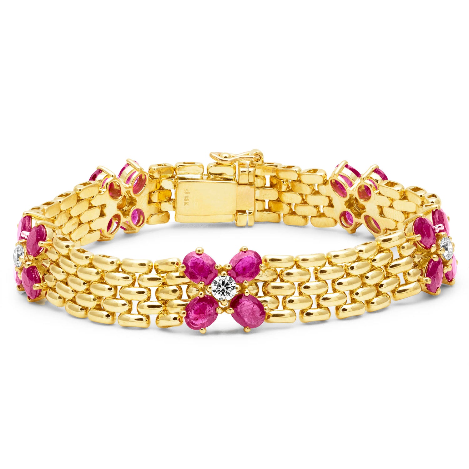 Bracelet - Ruby And Diamond | Singhvi Jewels